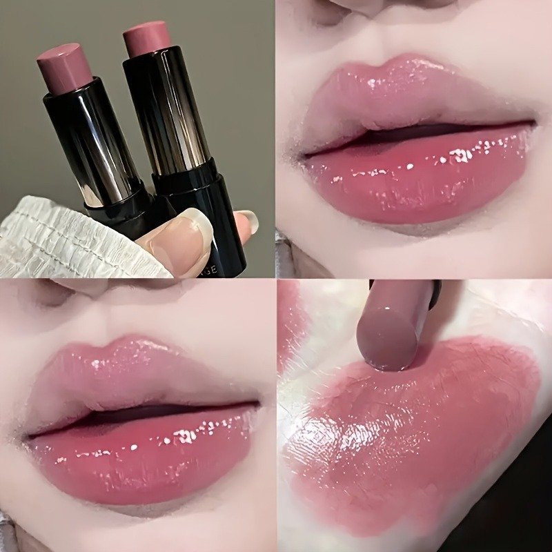 ลิปสติกเคลือบเงา 6 สีติดทนนานและไม่ติด ลิปกลอส Mirror Shine ให้ความชุ่มชื้น เหมาะสําหรับใช้ทุกวันและของขวัญวันแม่ เฉดสีสีแดง-น้ําตาล