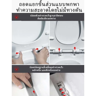 ฝาชักโครก แบบหนา PP ที่นั่งชักโครก รูปตัว U ขนาดใหญ่ รูปตัว U ฝาชักโครก รูปตัว U แบบช้าลง แบบสากล