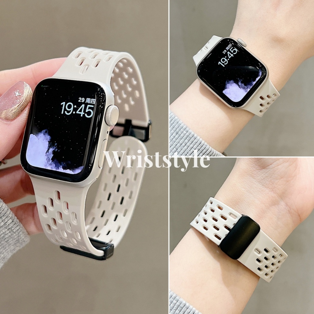 Huawei Watch Fit 4 หัวเข็มขัดแม่เหล็กกีฬาสายรัดซิลิโคนสําหรับ Huawei Watch Fit4pro breathable เปลี่ยนสร้อยข้อมือสําหรับ Fit3 อุปกรณ์เสริมสมาร์ทวอทช์