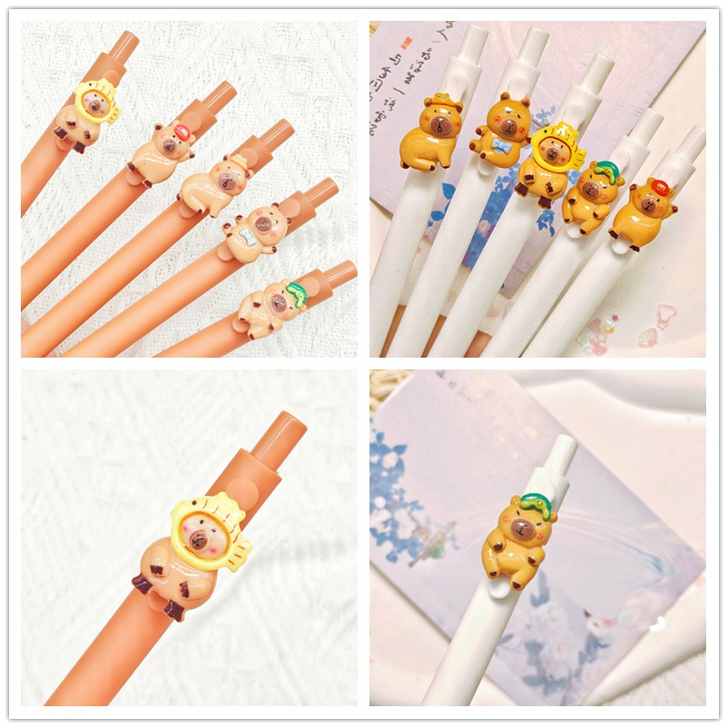 Creative Capybala ปากกาการ์ตูนน่ารักปากกาน่ารักนักเรียนเครื่องเขียนอุปกรณ์