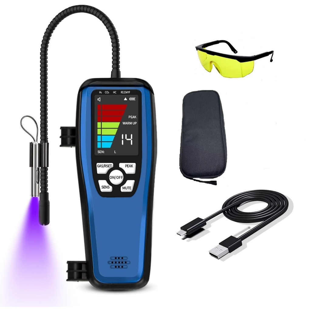 Refrigerant Leak Detector LD-200 Freon Leak Detector, แบตเตอรี่ขับเคลื่อน, Freon Sniffer ยานยนต์ฮาโล