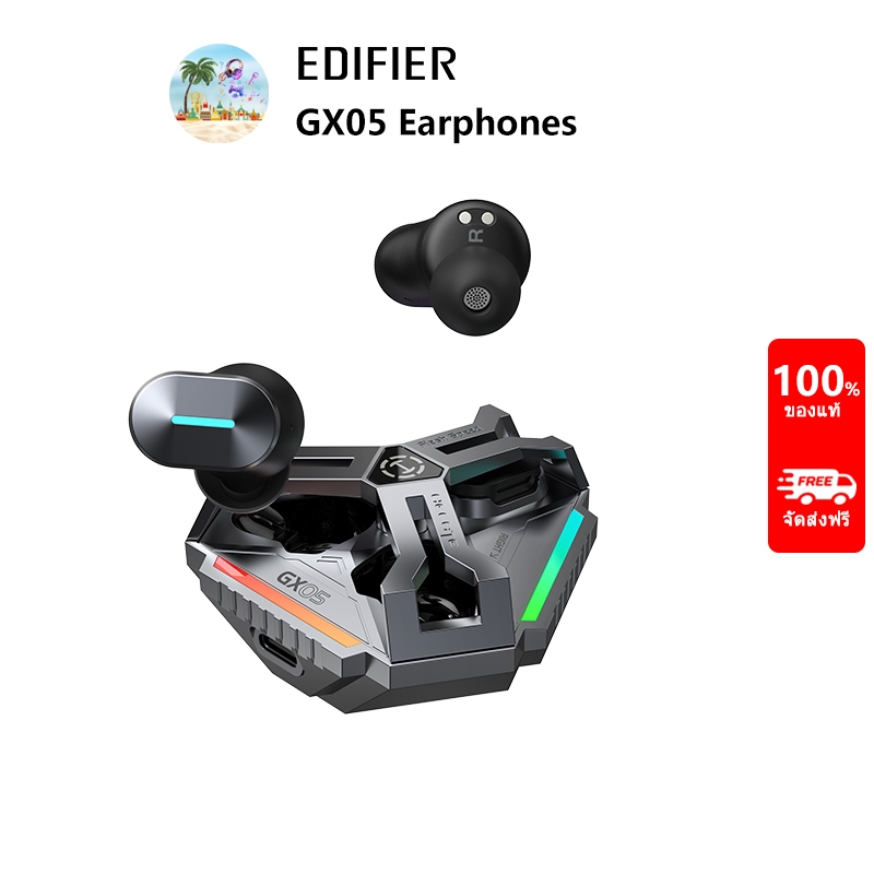 Edifier GX05 หูฟังบลูทูธไร้สาย TWS ชาร์จเร็ว V5.3 RGB เอฟเฟคไฟ