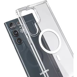 OSGEER เคสแม่เหล็กสําหรับ Samsung Galaxy S26 S25 S24 S23 S22 Ultra FE 5G,ฝาครอบโทรศัพท์ป้องกันกันกระแทก,ฮาร์ดพีซีใสด้านหลังสําหรับSamsung S26 Ultra