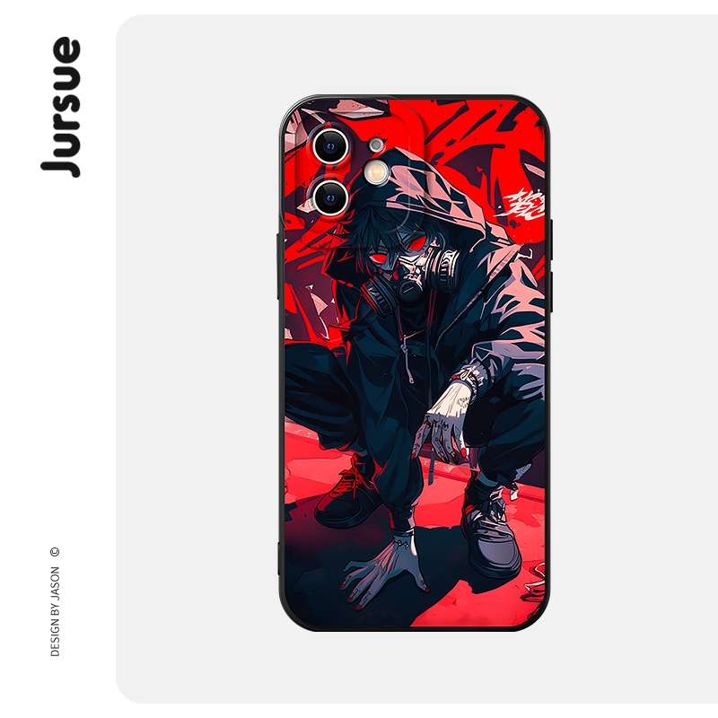 Jursue น่ารักตลกความงามกันกระแทกสําหรับ iPhone 16 15 14 13 12 11 Pro Max SE 2020 X XR XS 8 ip 7 Plus
