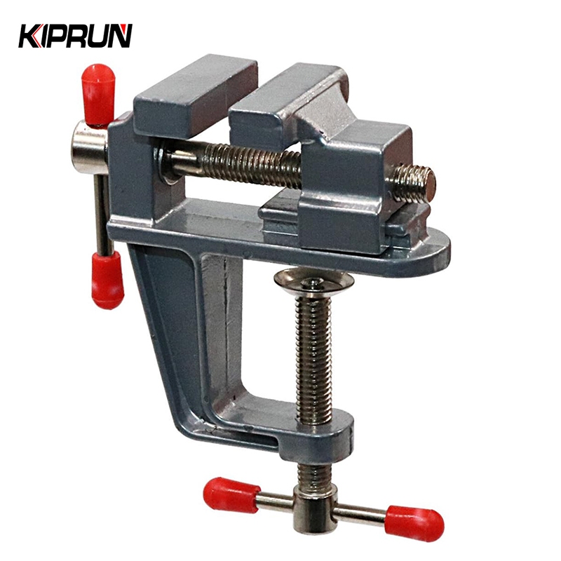 Kiprun Mini Jeweler ตาราง, 25 มม.Mini อลูมิเนียม Bench Vice Clamp, Clamps Craft ตารางซ่อมเครื่องมือแบบพกพาทํางาน Bench Vise
