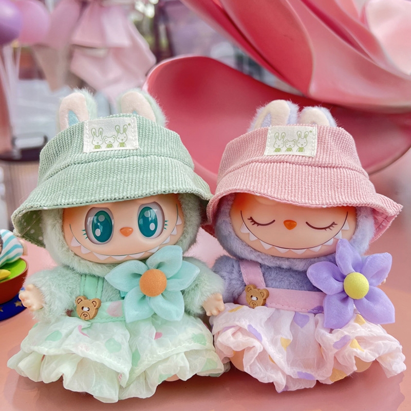 [ผลิตภัณฑ์ใหม่] ชุด labubu v2 ชุดกระโปรงน่ารักมาก ชุดบู้ v2(เสื้อผ้าเท่านั้น）