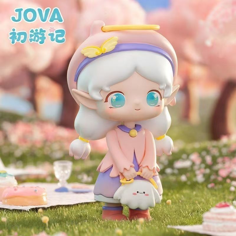 Wkkk ของแท้ JOVA First Travel Notes Mystery กล่องรูปอินเทรนด์เล่นตกแต่งจี้ตุ๊กตาน่ารักของเล่นสาวของขวัญวันเกิด