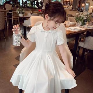 Lemon-tree 3-15Y เด็กผู้หญิงกระโปรงโปโลแฟชั่นเด็กวิทยาลัยลมแ…