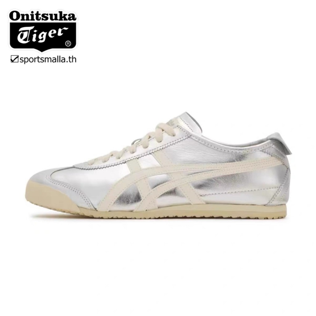 โอนิซึกะ เม็กซิโก 66™Retro Silver ผู้ชายผู้หญิงกีฬารองเท้าสบายๆ