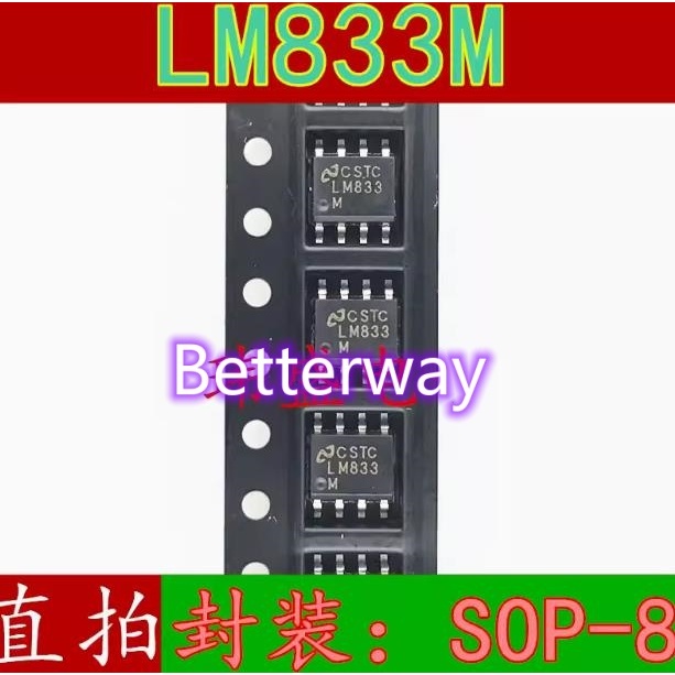 10PCS LM833 LM833M LM833MX SOP8 ใหม่