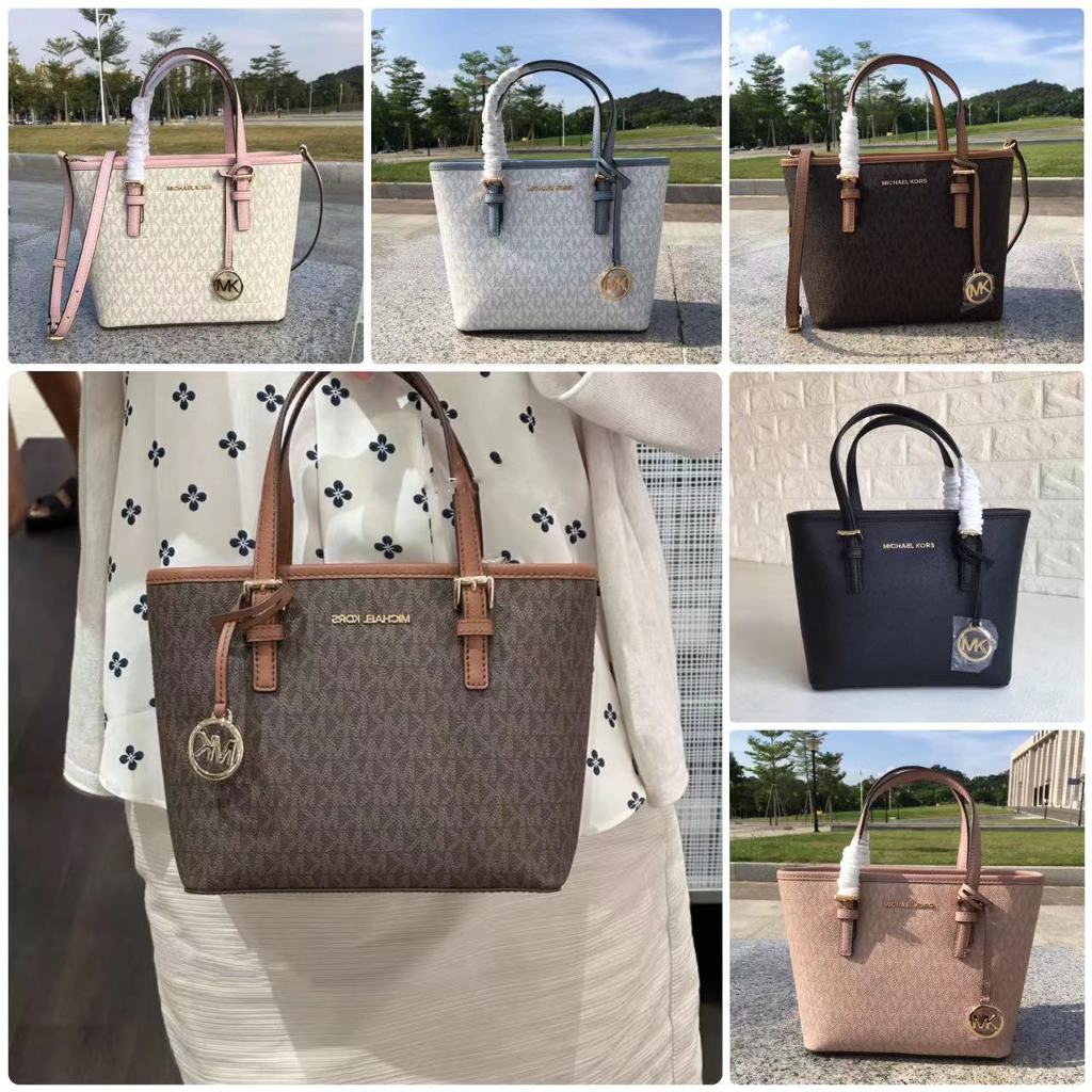 Mk กระเป๋าหญิง Original Order Classic Presbyopia JETSET One-Shoulder Cross-Body กระเป๋าถือตะกร้า Tote Bag