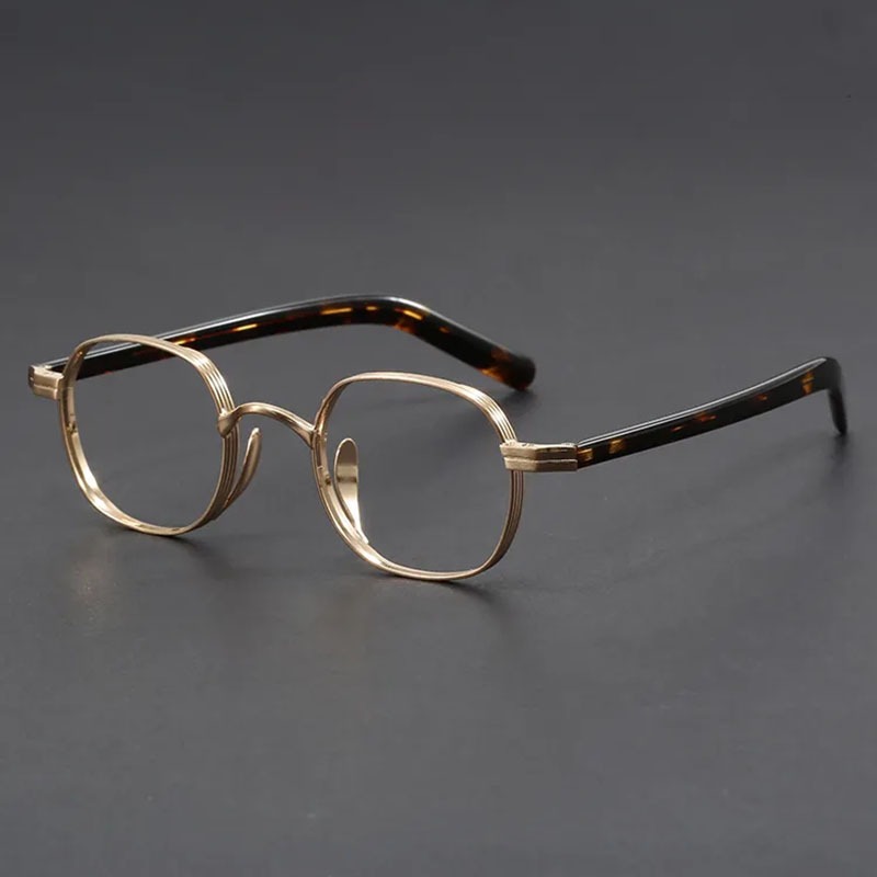 Vintage โลหะ TR90 กรอบแว่นตาผู้ชายแฟชั่น Retro Square กรอบแว่นตาผู้หญิง Anti Blue Light กรอบแว่นตาแบน 00237