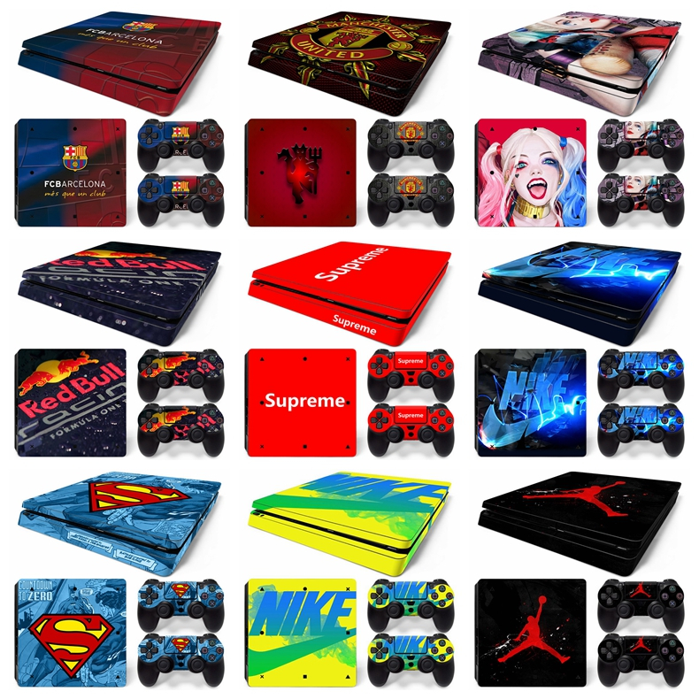 50 สี PS4 Slim คอนโซลชุดสกินไวนิล Decal สติกเกอร์สําหรับ Playstation 4 Slim คอนโซล Dualshock 2 คอนโทรลเลอร์