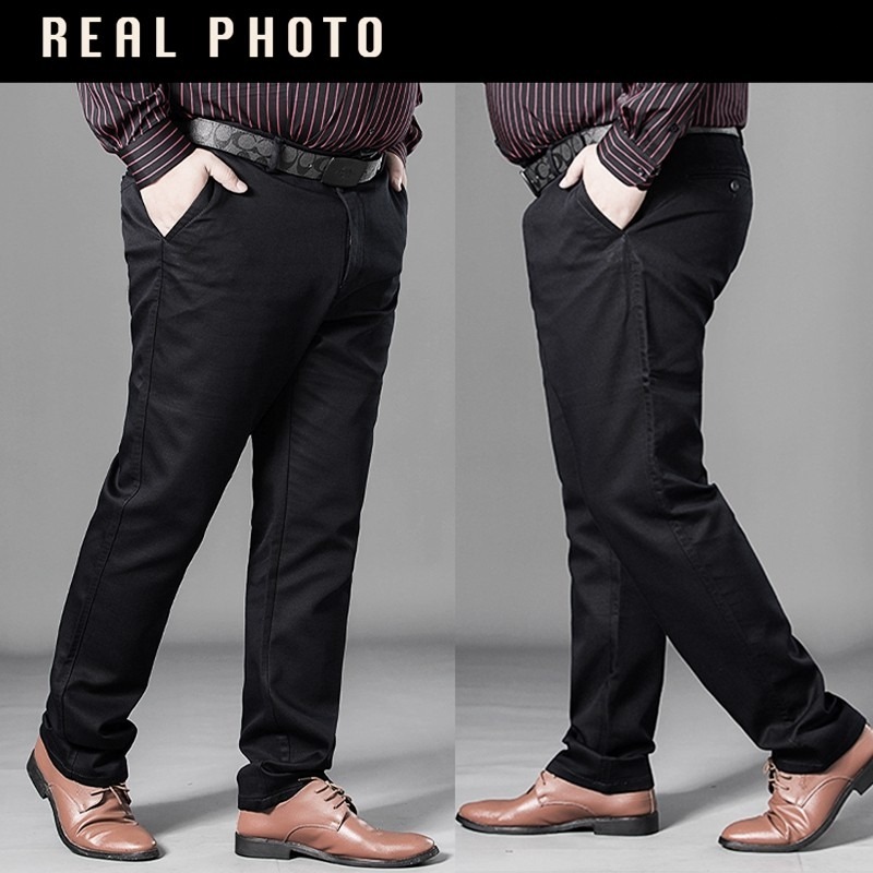 กางเกงทางการธุรกิจลําลองทรงหลวมสําหรับผู้ชาย - รูปที่ 7