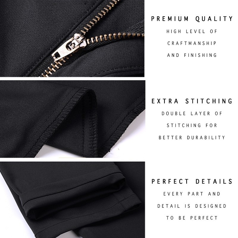 กางเกงทางการธุรกิจลําลองทรงหลวมสําหรับผู้ชาย - รูปที่ 4