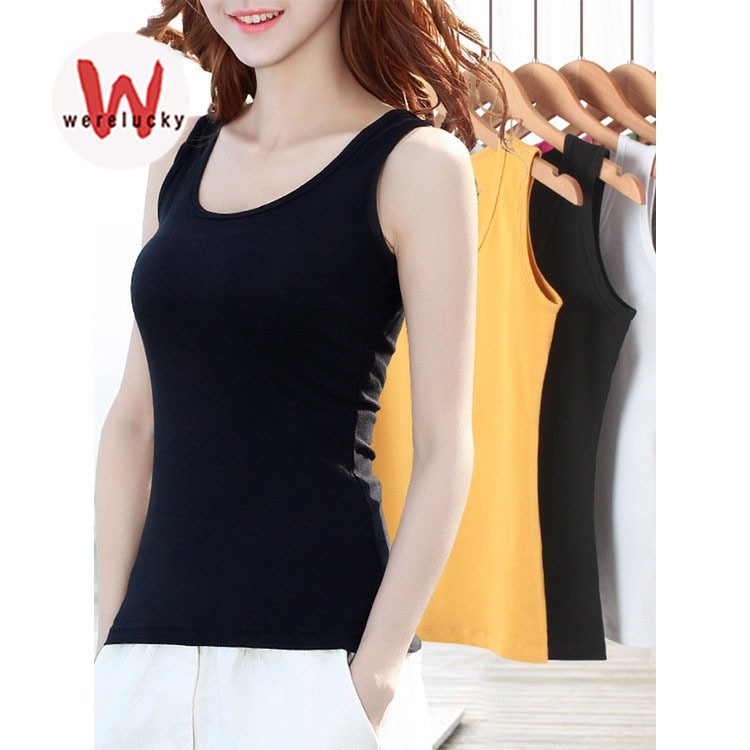 【จัดส่งที่รวดเร็ว】💖Werelucky💖  เสื้อกล้าม แขนกุด ทรงหลวม สีพื้น พลัสไซซ์ สําหรับผู้หญิง สามสีและเจ็ดหลา