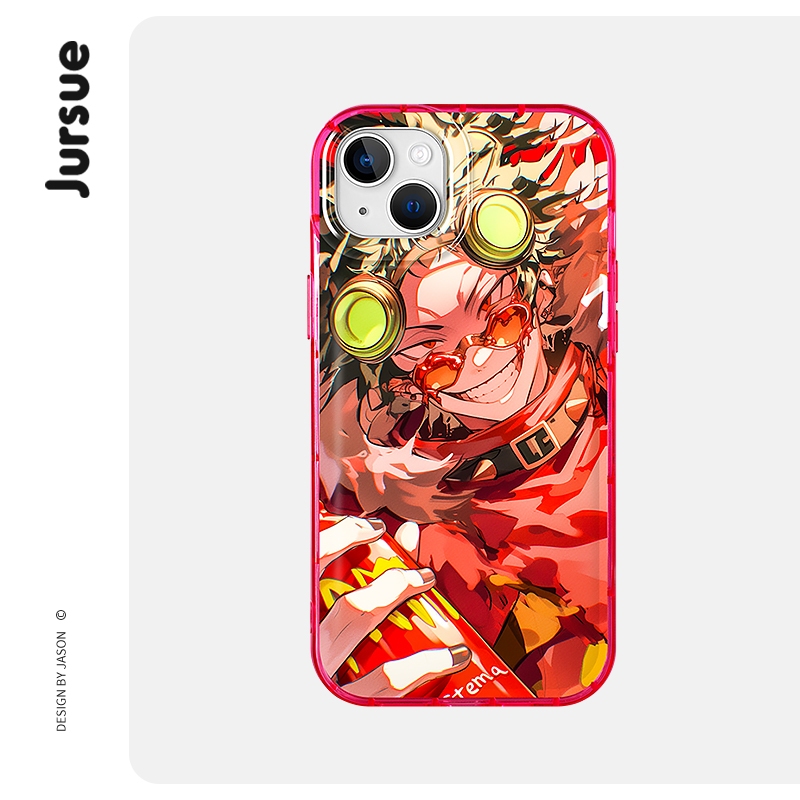 Jursue น่ารักตลกความงามกันกระแทกสําหรับ iPhone 16 15 14 13 12 11 Pro Max SE 2020 X XR XS 8 ip 7 Plus