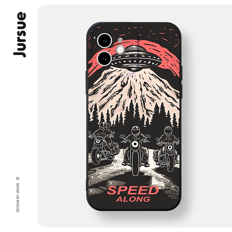 Jursue น่ารักตลกความงามกันกระแทกสําหรับ iPhone 17 16 15 14 13 12 11 Pro Max SE 2020 X XR XS 8 ip 7 P