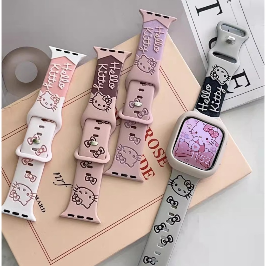 New 3D Imprint Strap For i Watch Strap Series11 10 9 8 7 SE 6 5 4 Ultra,Ultra2 ซิลิโคน i watch case 