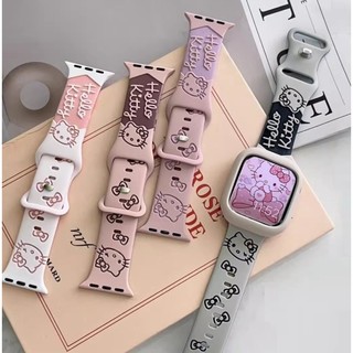 New 3D Imprint Strap For i Watch Strap Series11 10 9 8 7 SE 6 5 4 Ultra,Ultra2 ซิลิโคน i watch case ขนาด 41 มม.45 มม.38 40 มม.42 44 มม.49 มม.สร้อยข้อมือสาย Replacement iwatch Strap สายแอปเปิ้ลวอช 10