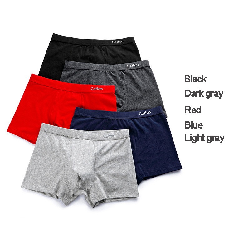 ผู้ชายกางเกงบ็อกเซอร์s ผ้าฝ้ายแท้กระเป๋าคอนทัวร์ 3D ไม่มีชุดชั้นในแท็กที่น่ารําคาญ