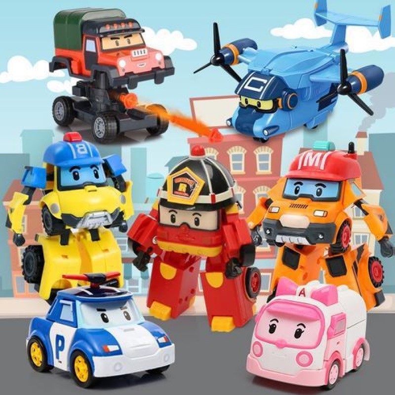 ของเล่นรถแปลงร่างหุ่นยนต์ Robocar Poli สําหรับเด็กผู้ชาย ของเล่นสําหรับหุ่นยนต์เด็กผู้ชาย