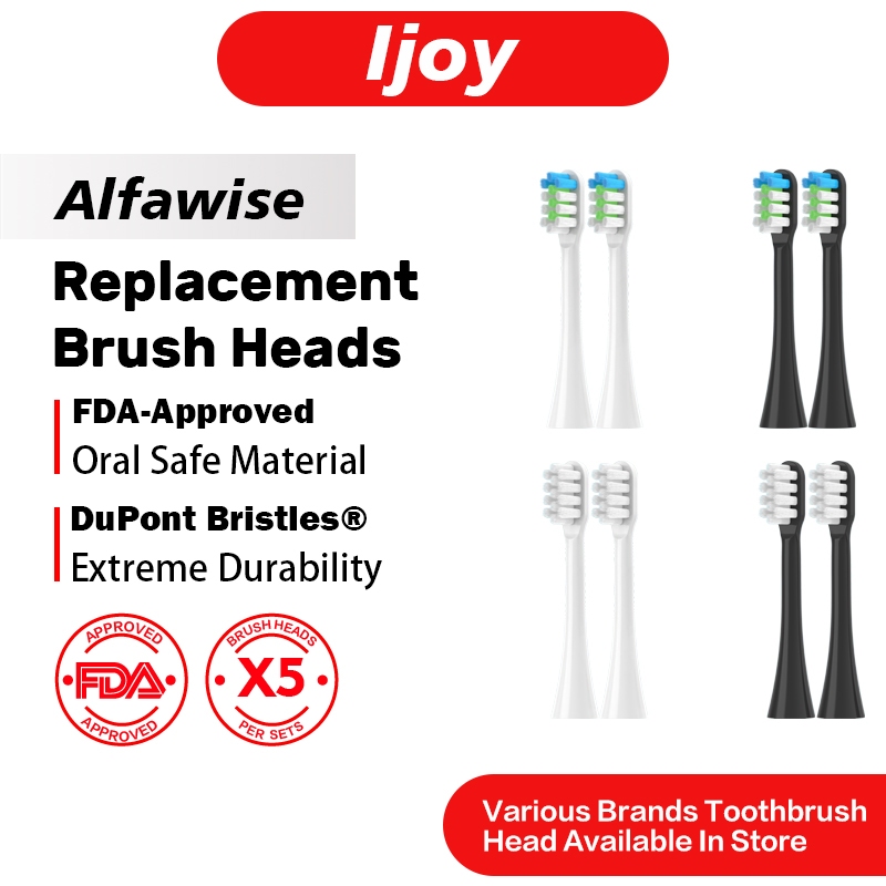 เปลี่ยนหัวแปรงสีฟันใช้งานร่วมกับ Ijoy 5 PCS Professional หัวแปรงสีฟันไฟฟ้าหัวแปรง Refill สําหรับ Ijo