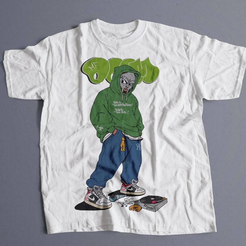 Mf Doom เสื้อยืด, Mf Doom Graphic Tee, Doom Merch Rap เสื้อ, Vintage Doom Unisex ของขวัญ Mf Doom คอน