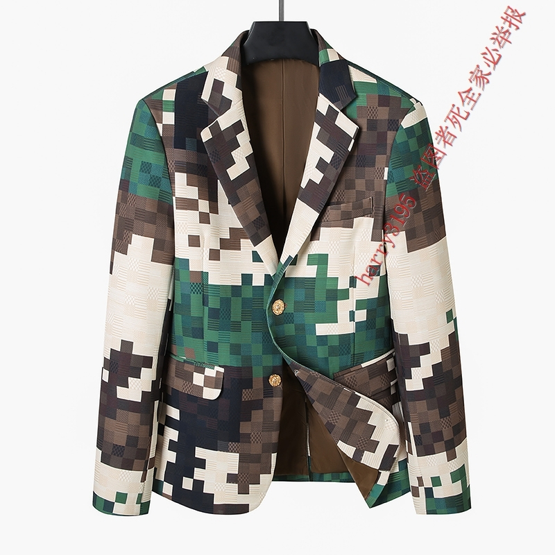 New_lv เสื้อคลุมแจ็คเก็ตเบลเซอร์ลําลองผู้ชาย Size S-XXXL PP104