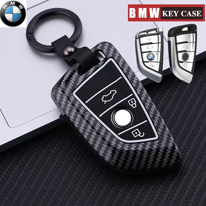 คาร์บอนไฟเบอร์รถ Remote Key สําหรับ BMW x1 /x3/ x4 /x5 /x6/ 530 /530 li/525/525li /320/3series/5series/7series ฝาครอบพวงกุญแจ BMW คาร์บอนกรณี