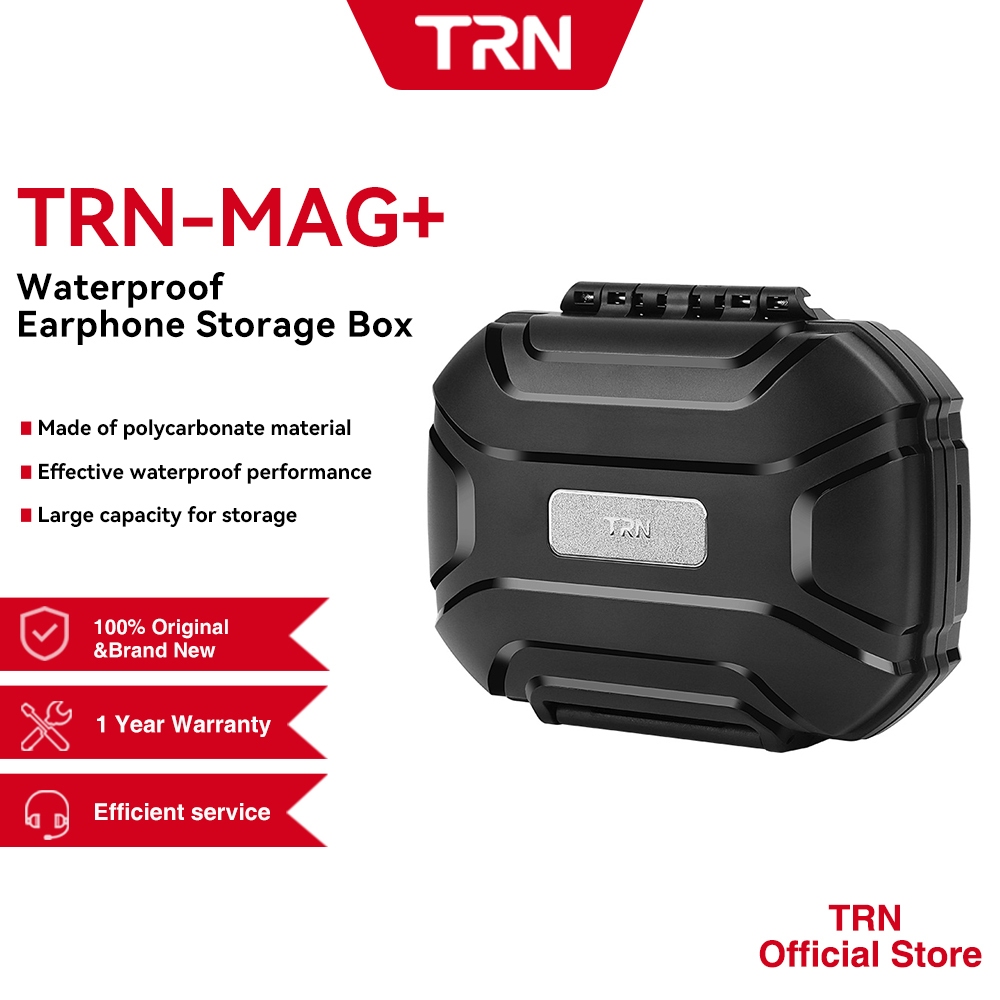 Trn MAG + หูฟังกันน้ํากล่องเก็บวัสดุโพลีคาร์บอเนตสําหรับ TRN KZ QKZ SIMGOT MOONDROP CCA