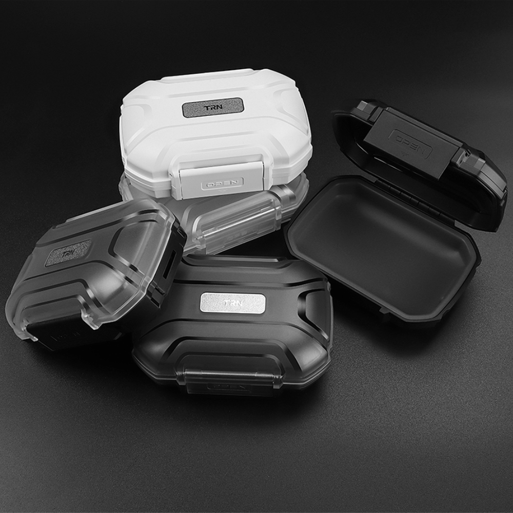 Trn MAG + หูฟังกันน้ํากล่องเก็บวัสดุโพลีคาร์บอเนตสําหรับ TRN KZ QKZ SIMGOT MOONDROP CCA