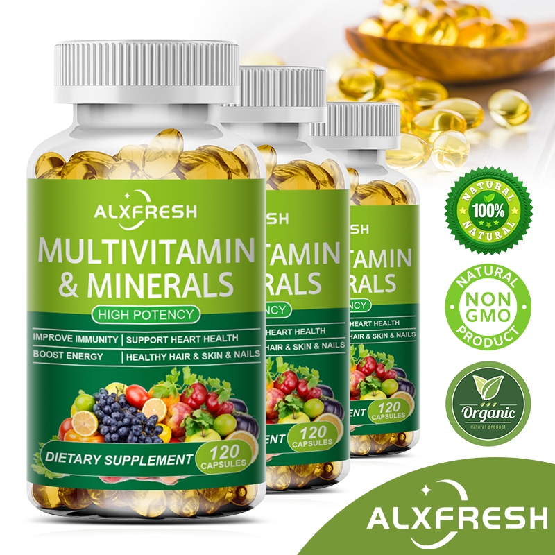 MultiVitamin วิตามินรวมสูตรครบถ้วน | บำรุงสมอง เสริมหัวใจ ผิวขาวใส ตาแข็งแรง กระดูกและภูมิคุ้มกัน