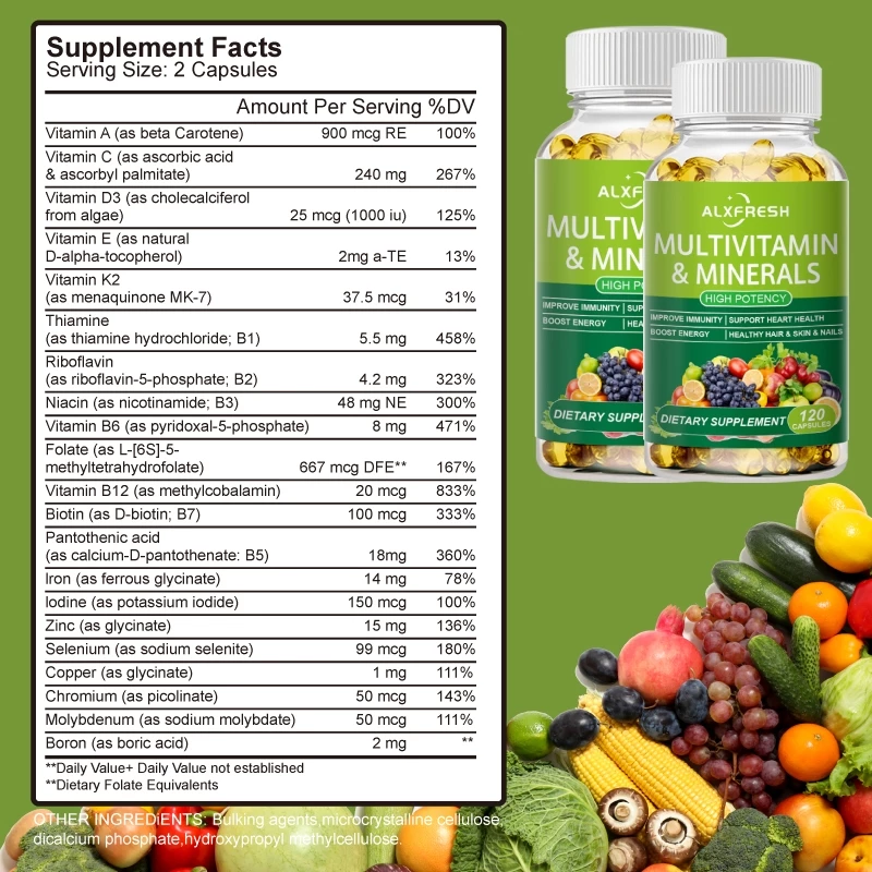 MultiVitamin วิตามินรวมสูตรครบถ้วน | บํารุงสมอง เสริมหัวใจ ตาแข็งแรง กระดูกและภูมิคุ้มกัน thumbnail 4