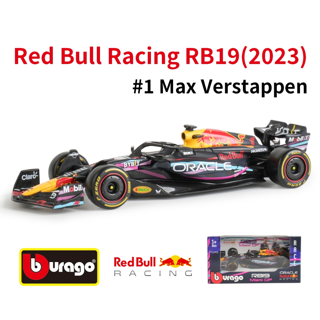Bburago 1:43 2023 RB19 #1 #11 โมเดลรถยนต์จําลอง อัลลอยด์ Red Bull Miami F1 Racing Formula ของเล่นสําหรับเด็ก