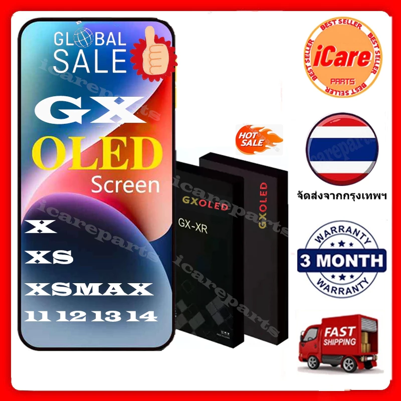 จัดส่งฟรีGX Oled หน้าจอ Lcd Digitizer สําหรับ X Xr Xs Xsmax 11 12 13 14 15