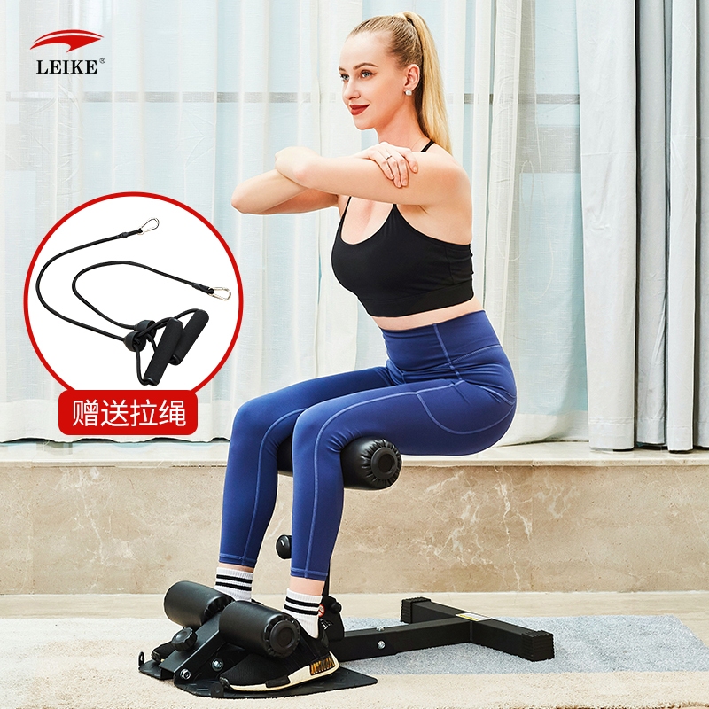 Leikefitness เครื่องออกกำลังกาย รุ่น Sissy Squat มัลติฟังก์ชั่น Sit up Push-up 3 in 1 บริหารขา และหน้าท้อง