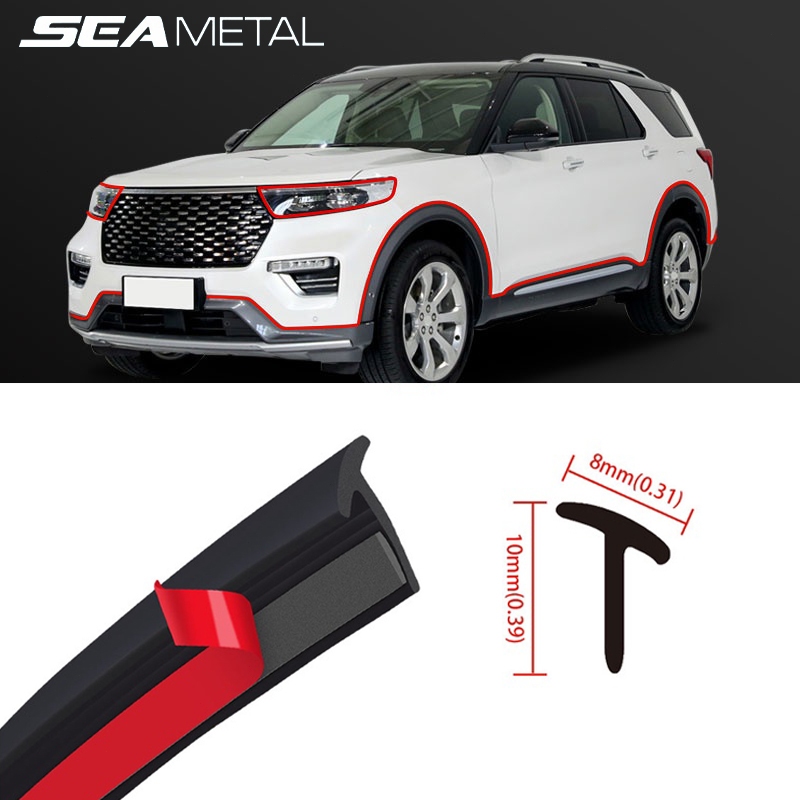 SEAMETAL T ประเภทยางซีลรถยนต์ด้านหน้ากันชนรถยนต์ปิดผนึกแถบสัญญาณเลี้ยวรถ