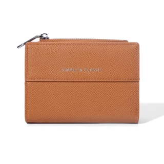 Seagloca กระเป๋าสตางค์สั้นสีทึบหญิงใหม่พับกระเป๋าสตางค์ Niche Design กระเป๋าสตางค์ขนาดเล็กสําหรับผู้หญิงไม่มี 1851