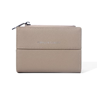 Seagloca กระเป๋าสตางค์สั้นสีทึบหญิงใหม่พับกระเป๋าสตางค์ Niche Design กระเป๋าสตางค์ขนาดเล็กสําหรับผู้หญิงไม่มี 1851