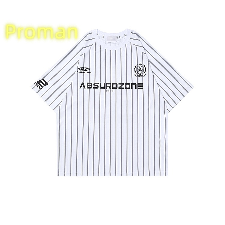 Proman-ฮิปฮอป แบรนด์ยอดนิยม ตาข่าย แห้งเร็ว ระบายอากาศได้ดี เสื้อท่อนบน ชาย สไตล์อเมริกัน กีฬา แขนสั้น