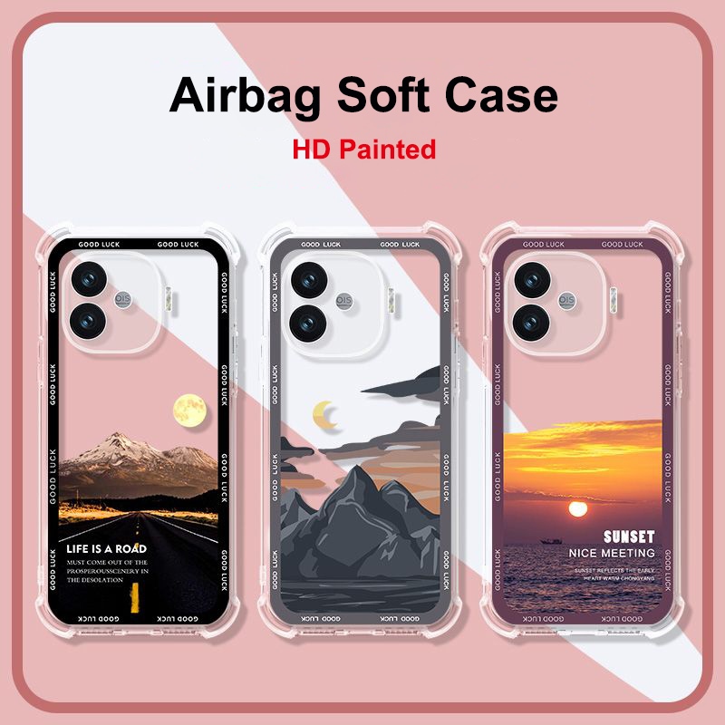 สําหรับ Vivo iQOO Z9 Turbo เคสโทรศัพท์ iQOO Z9Turbo โปร่งใสสําหรับ iQOO Z9 Z9X TPU ซิลิโคนนุ่มปกหลัง