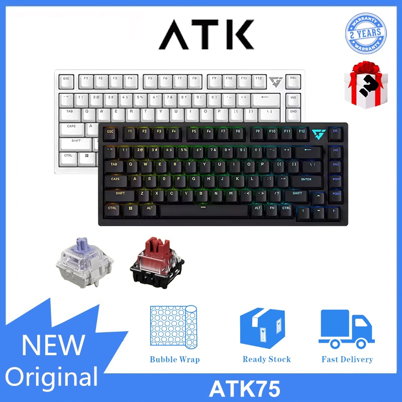 ATK GEAR ATK75 คีย์บอร์ดเมคคานิคอล แบบใช้สาย โหมดเดียว แกนแม่เหล็ก
