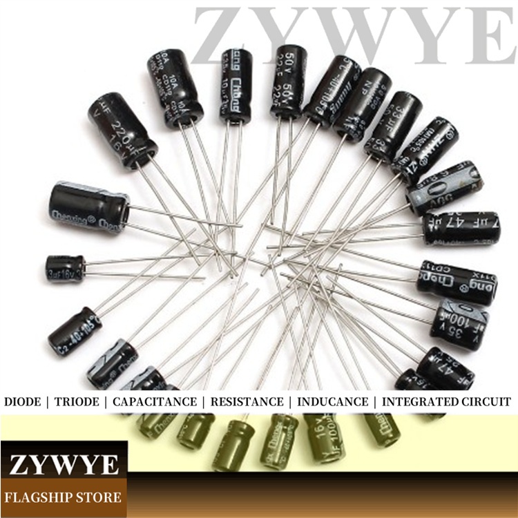 10pcs 10V ตัวเก็บประจุ 100UF 220UF In-Line อลูมิเนียม Electrolytic Capacitor 330UF 470UF 1,000UF 220