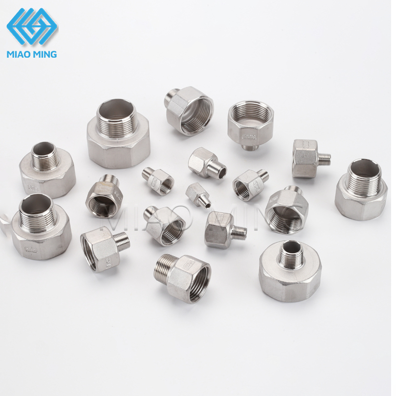1/2 "3/4 "3/8" 1"สากล ก๊อกน้ําอะแดปเตอร์แตะเชื่อมต่อลดอะแดปเตอร์ท่อชายกับหญิงด้ายท่อห้องครัวห้องน้ําก๊อกน้ํา ส่วนต่อขยาย ชิ้นส่วนสแตนเลสข้อต่อ