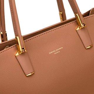 David Jones Paris กระเป๋าสะพายไหล่ กระเป๋าถือ หนัง Pu สําหรับสตรี
