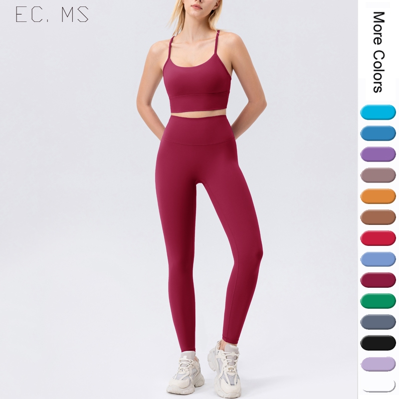 ผู้หญิงชุดกีฬา Anti Bacterial Fiber Nylon66 Zero Feeling GYM วิ่งโยคะกีฬาทุกวัน Zumba Set