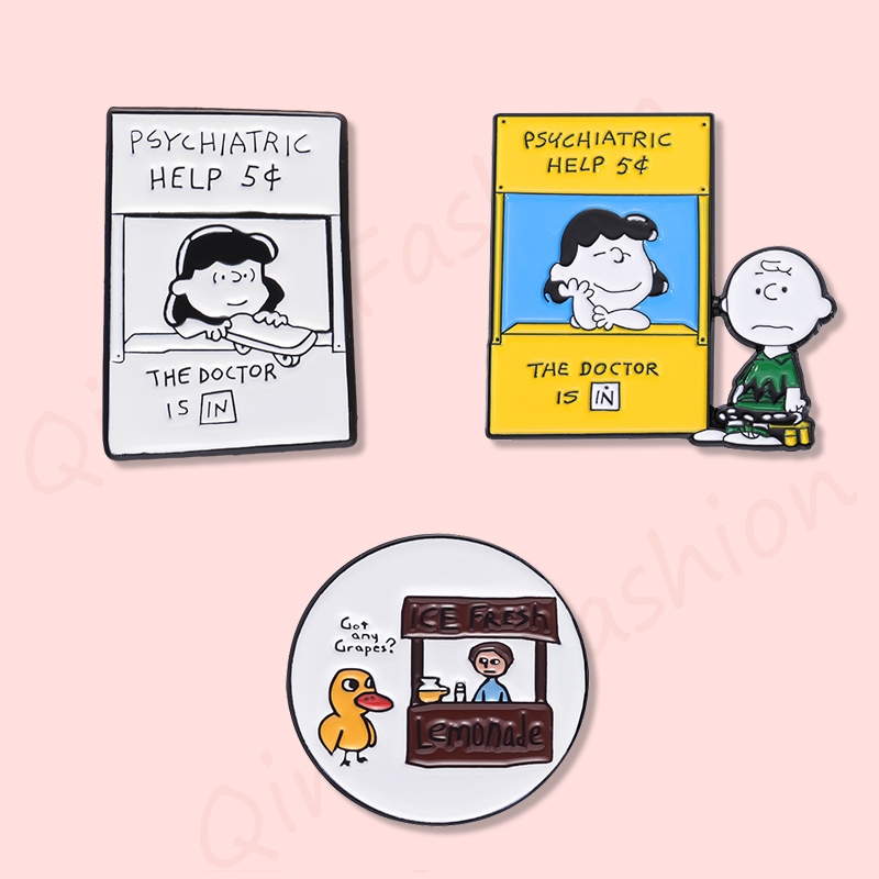 Psychiactic ช่วย 5c หมอเป็นเข็มกลัด Pins การ์ตูนการ์ตูนเข็มกลัดป้ายโลหะกระเป๋าเป้สะพายหลังอุปกรณ์ตกแต่งของขวัญ
