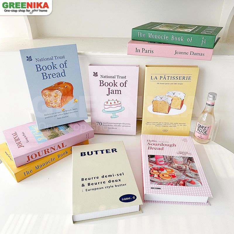 ซื้อ Greenika หนังสือปลอม ของแต่งห้อง แต่งห้องนอน ตกแต่งบ้าน ตกแต่งคาเฟ่ พร๊อพถ่ายรูป ปรับปรุงระดับของร้านค้า