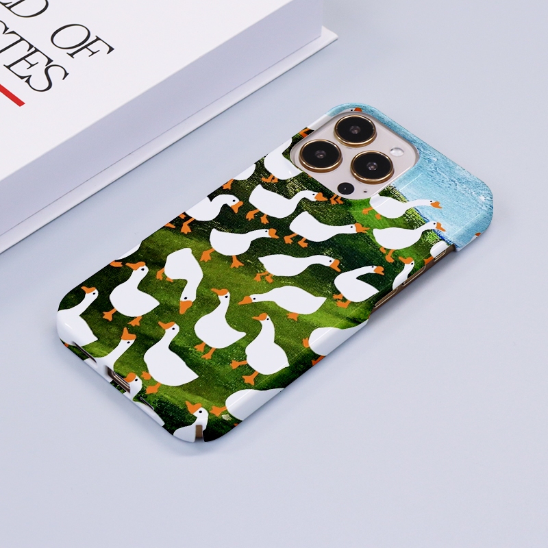 เป็ดน่ารักสําหรับiphone 15 14 13 12 11 Pro Max X XR Xs Max 8 7 6s Plus SE 2020 Brightก๋วยเตี๋ยวสี่ขนมปังป้องกันกล้องกันกระแทกฝาหลังเคสโทรศัพท์Yubl